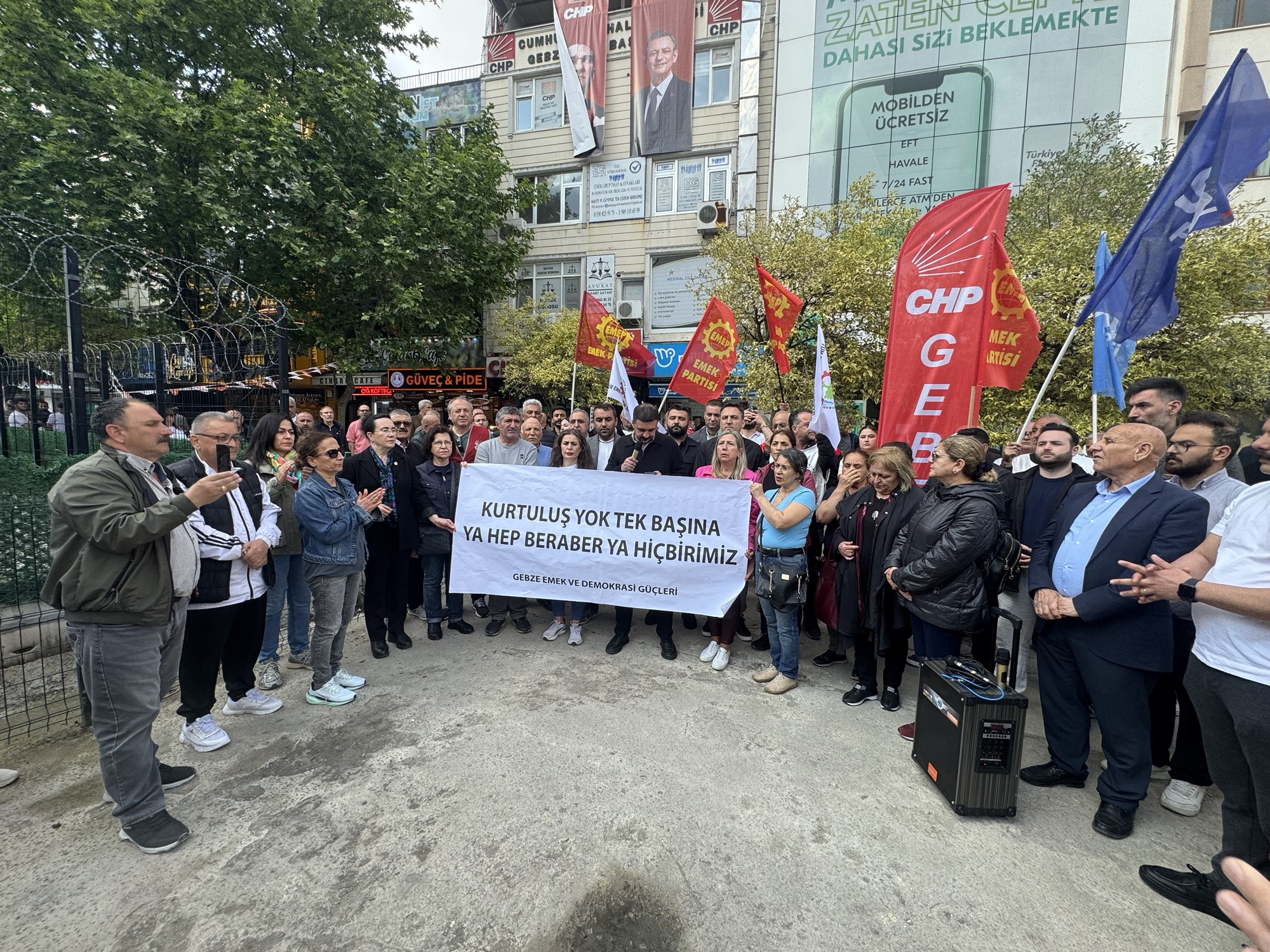 CHP Gebze ilçe Başkanlığı basın açıklaması