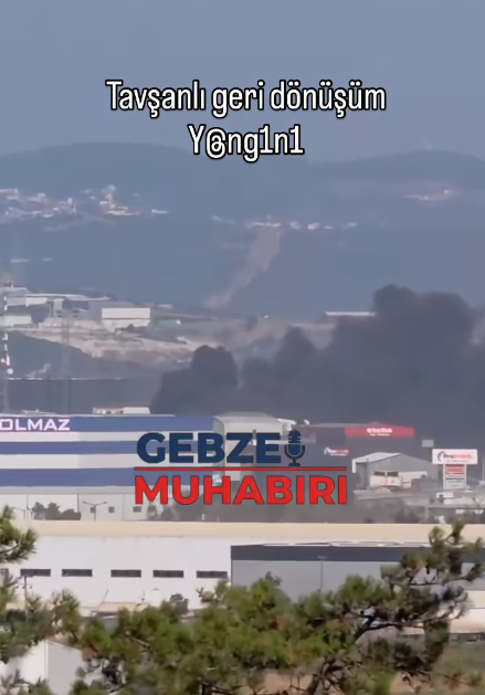 Tavşanlı’daki Geri Dönüşüm Tesisinde Yangın